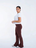 Brown Contour Flare leggings