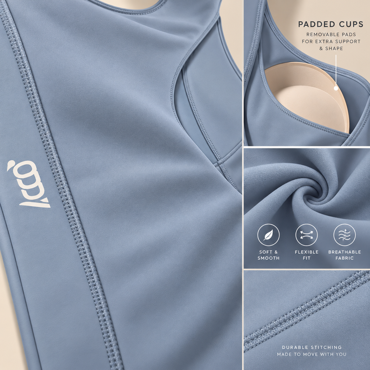 Sky Blue Sport Bra