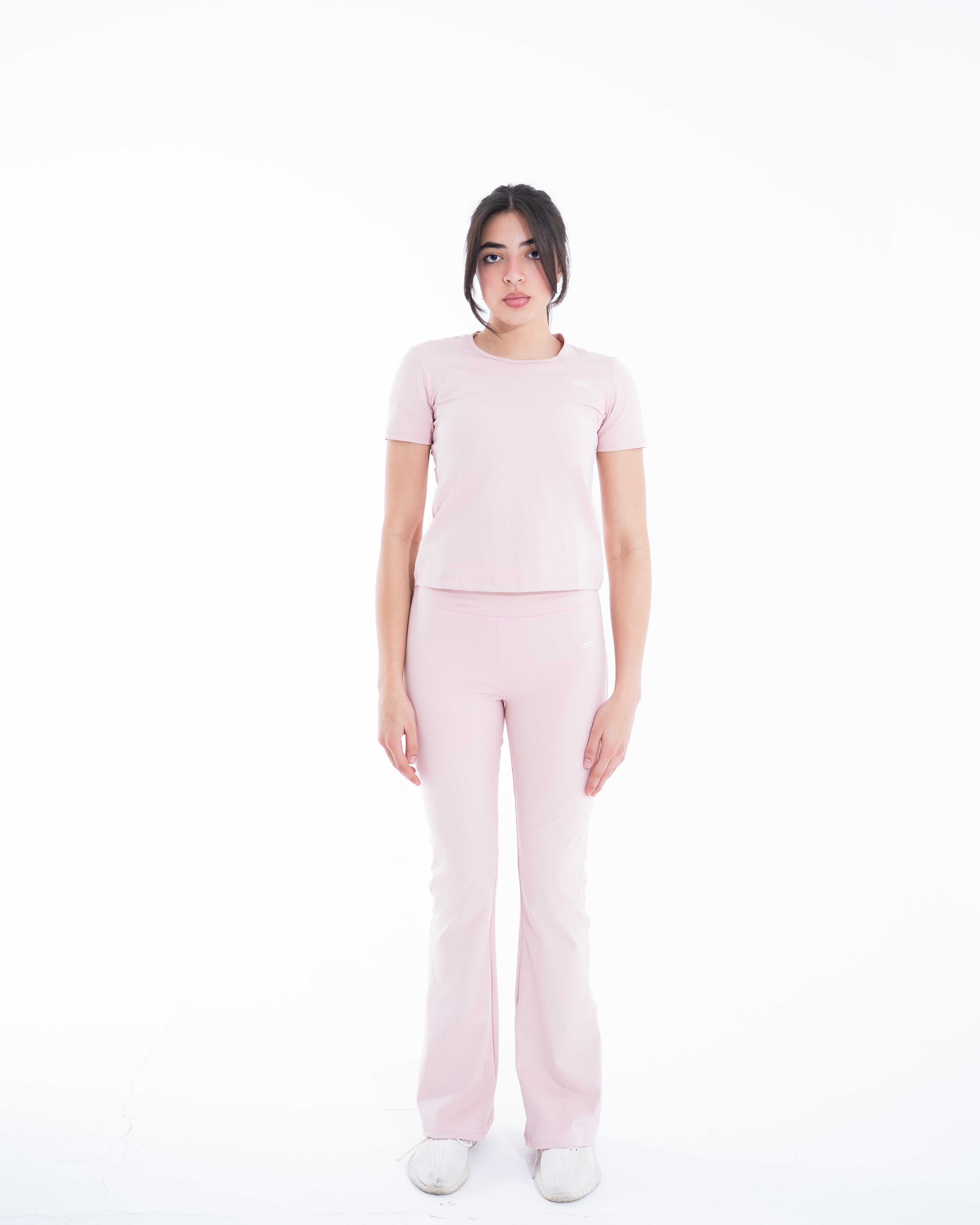 Pink Contour Flare leggings