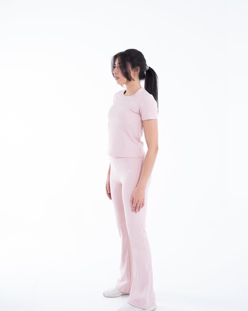 Pink Contour Flare leggings