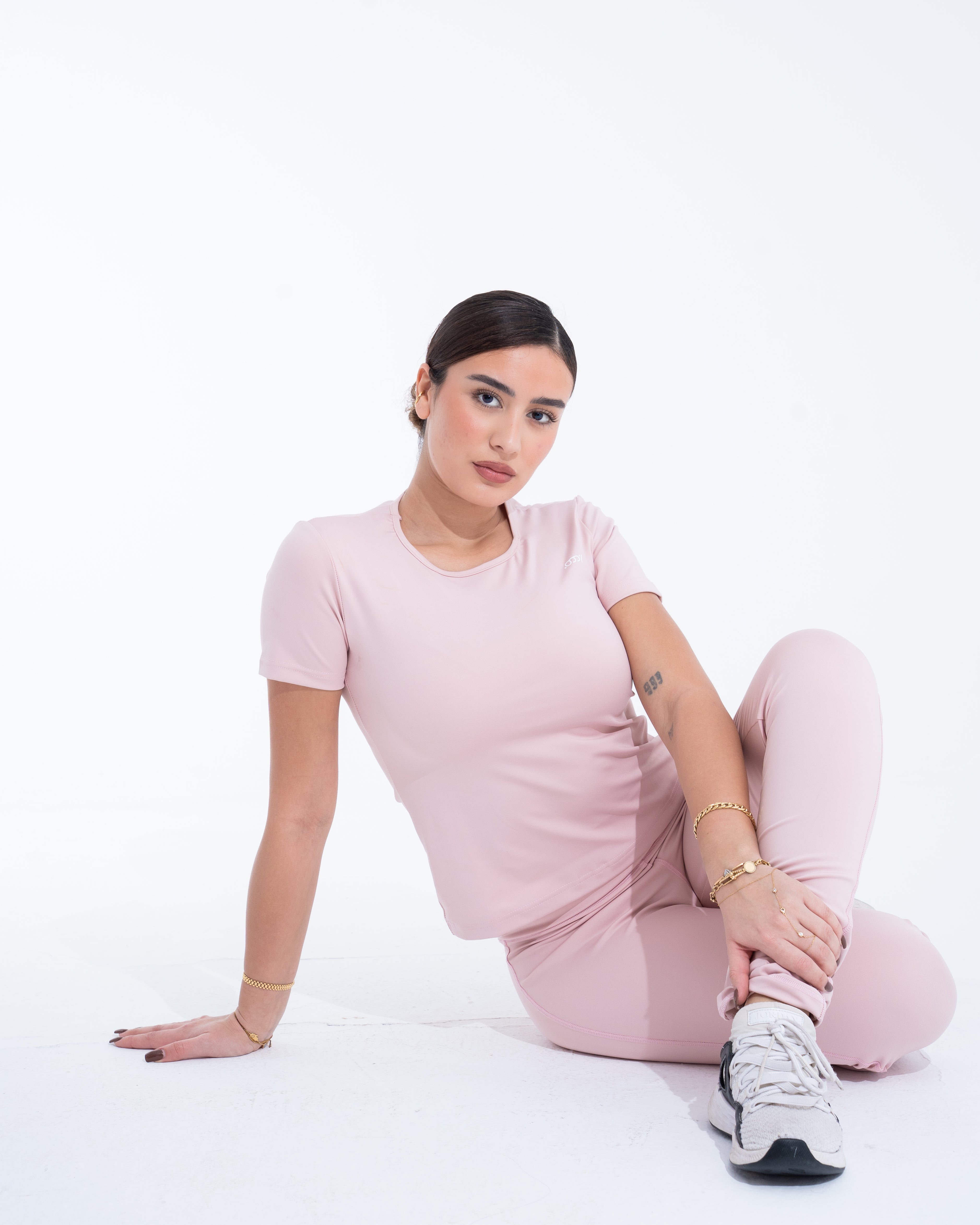 pink half sleeve top