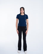 Black Contour Flare leggings