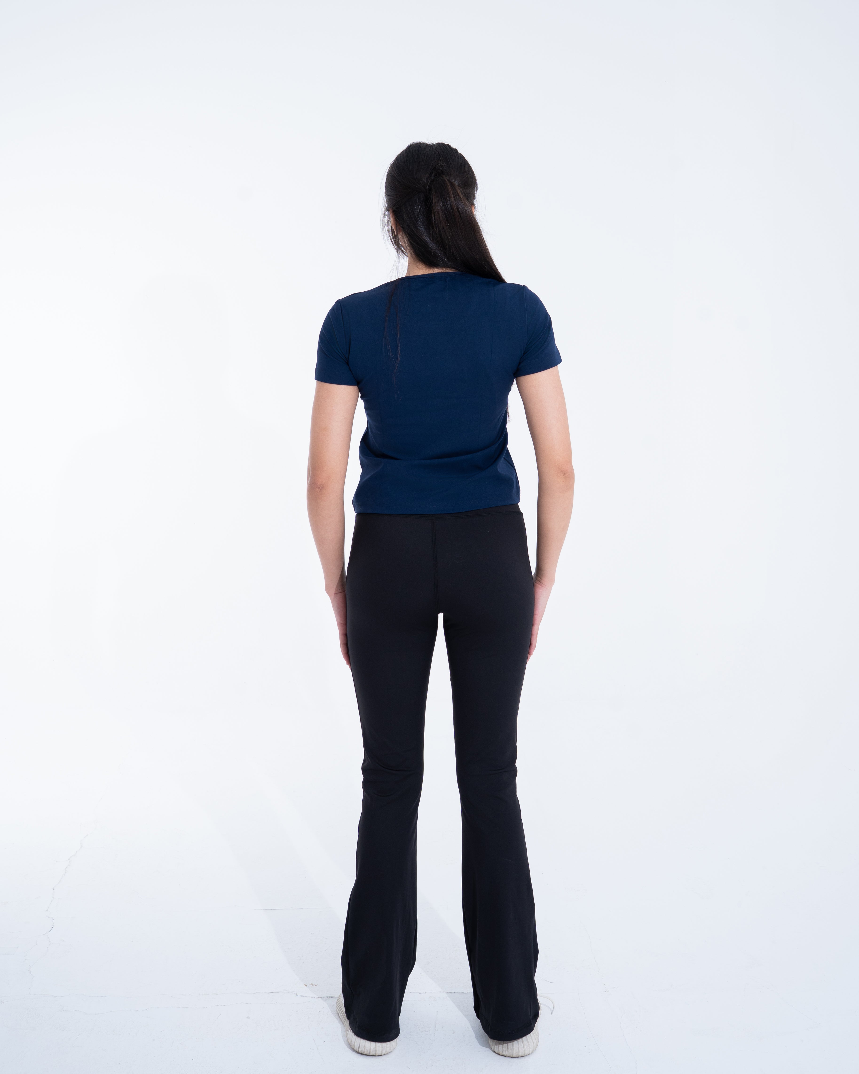 Black Contour Flare leggings