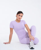 Lilac Haze Half-Sleeve Top