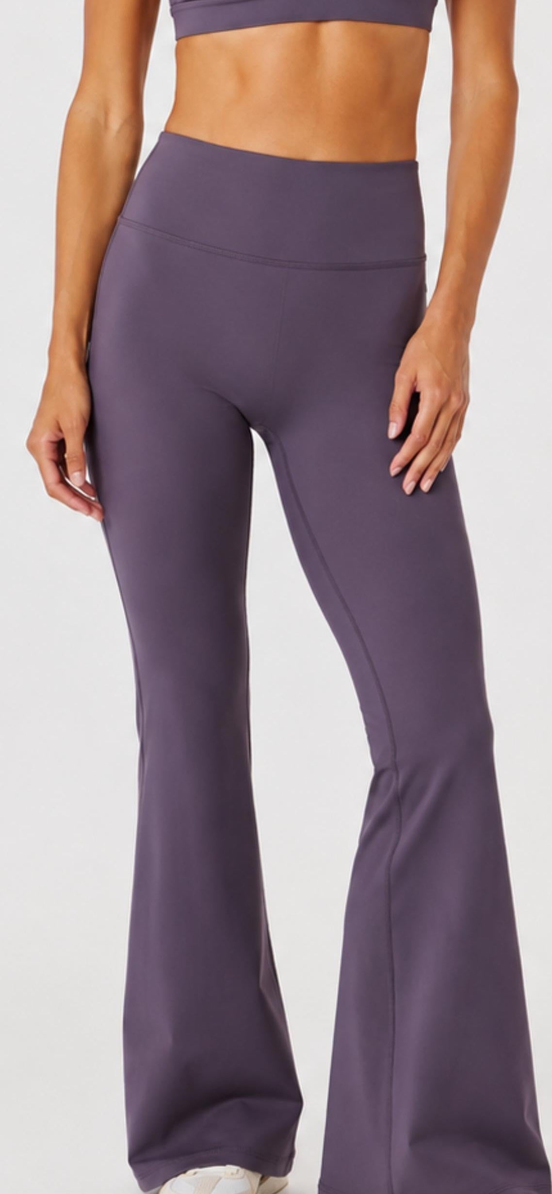dusty-Purple flare leggings
