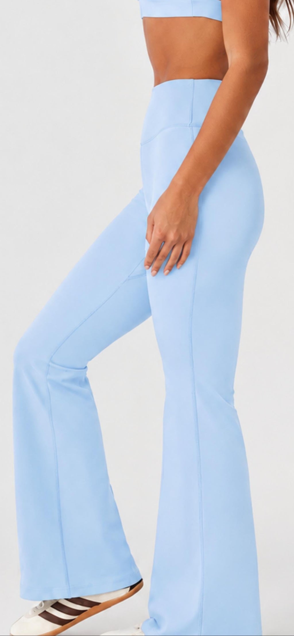 Sky Blue Flare leggings