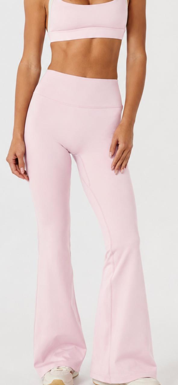 Pink Contour Flare leggings