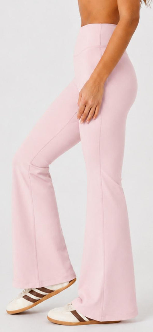 Pink Contour Flare leggings