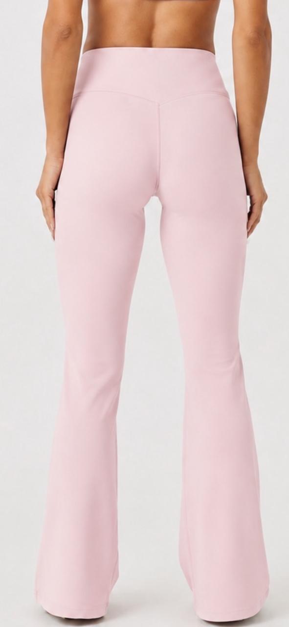 Pink Contour Flare leggings