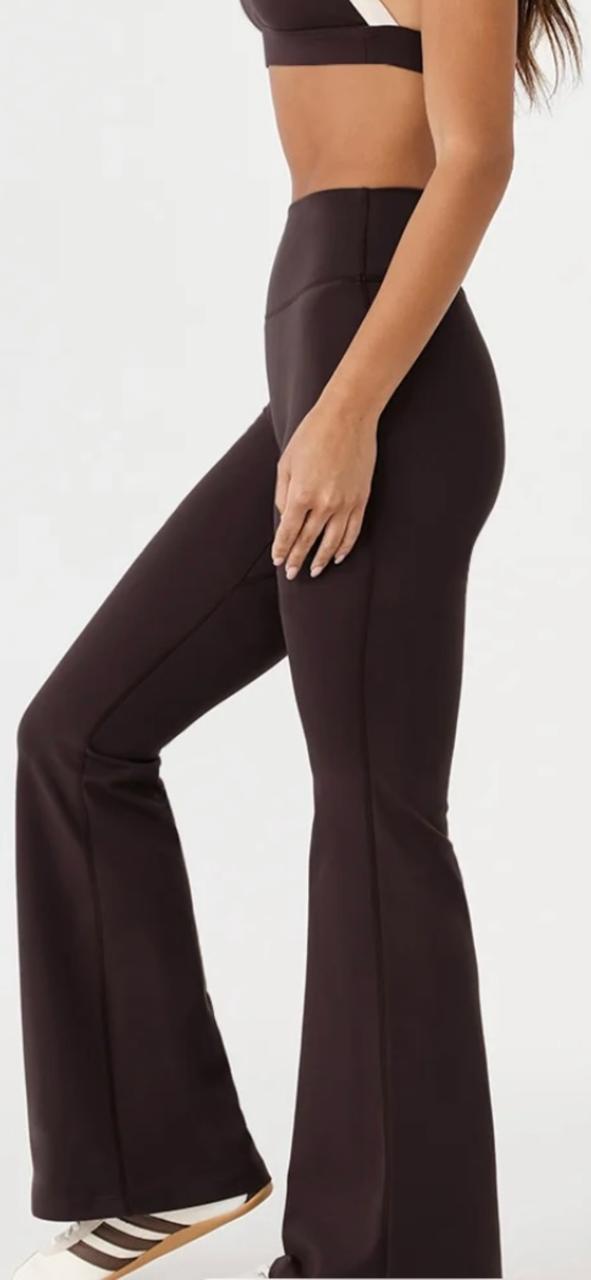 Brown Contour Flare leggings