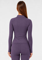 Dusty Aubergine Sculpt Jacket