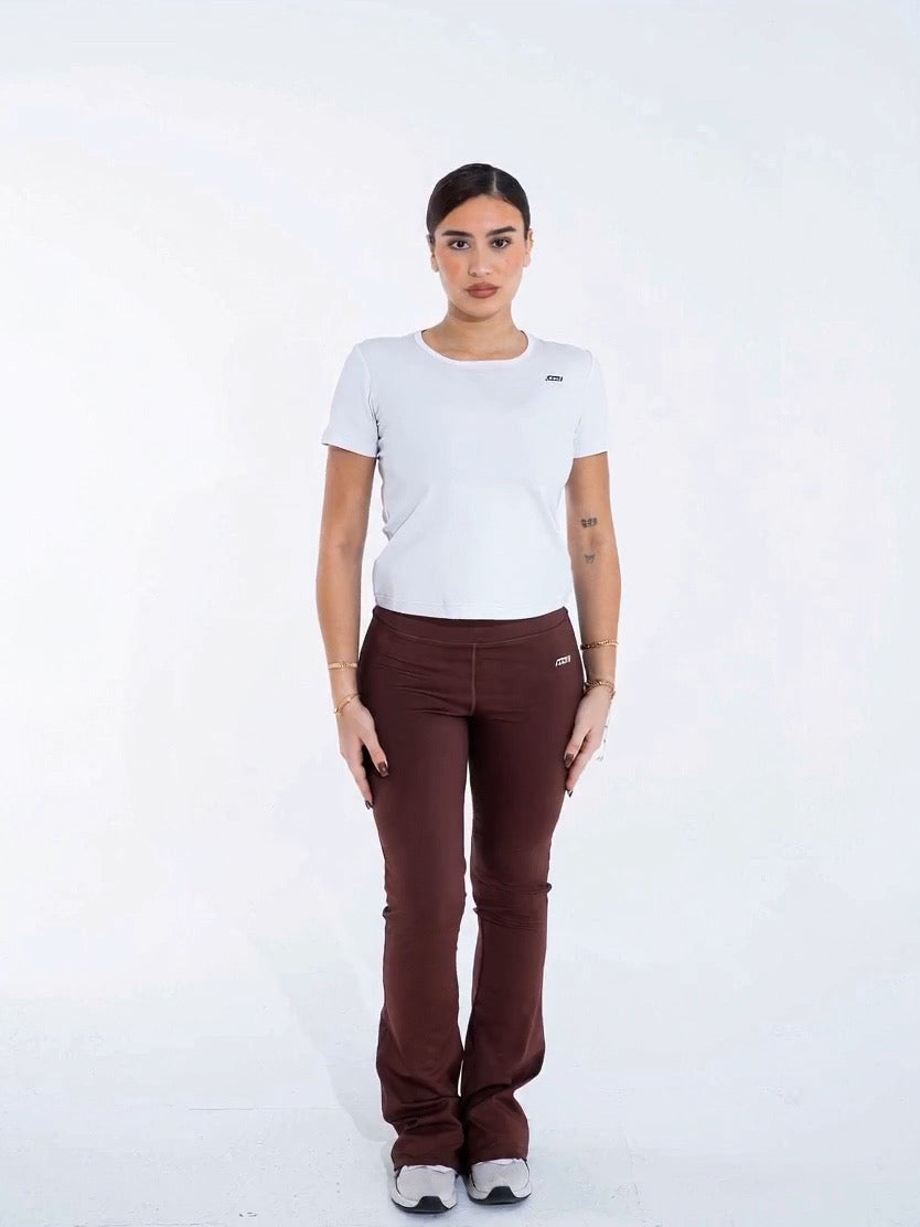 Brown Contour Flare leggings